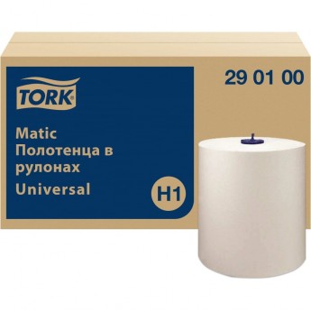 Полотенце бумажное TORK MATIC 1-слой 280 м в рулоне h290 d190 мм 6 шт/уп 1/1 белое Полотенце бумажное TORK MATIC 1-слой 280 м в рулоне h290 d190 мм 6 шт/уп 1/1 белое