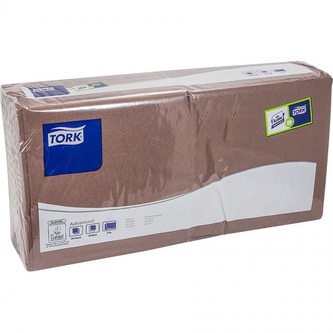 Салфетка бумажная TORK ADVANCED коричневая ''SCA'' 1/10 T-404356
